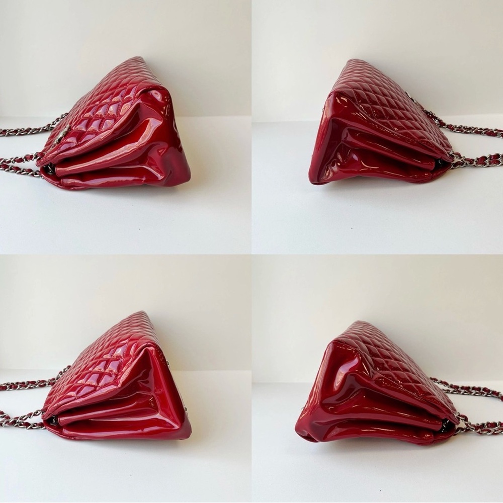 Chanel Mademoiselle Red Patent Leather Shoulder Bag - Vintage and EUC! - Picture 13 of 17